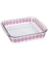Spice By Tia Mowry 1.8qt Spicy Cloves Glass Square Baker