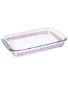 Spice By Tia Mowry 2.3qt Spicy Cloves Glass Rectangular Baker