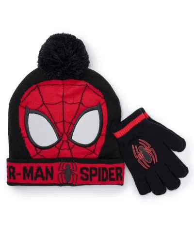 Spider-man Kids' Big Boys 2-piece Beanie And Gloves Set In Multi