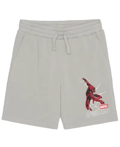 Spider-man Kids' Boys' 5-20 Graphic Print Pull-on Shorts In Gray