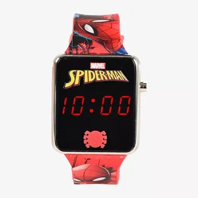 Spider-man Kids' Boys Digital Multicolor Strap Watch Spd4709jc In Black