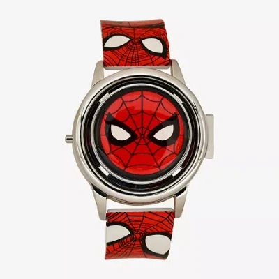 Spider-man Kids' Boys Digital Multicolor Strap Watch Spd4711jc In Red