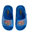Spider-man Toddler Boys Marvel Hook And Loop Backstrap Slides In Blue