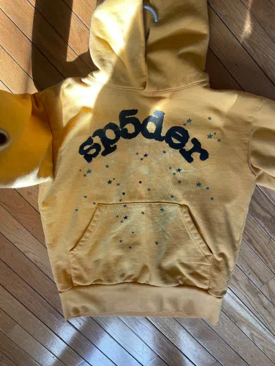 Pre-owned Spider Worldwide Og  Hoodie Yellow