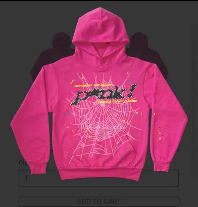 Pre-owned Spider Worldwide X Young Thug Sp5der Punk Hoodie In Pink
