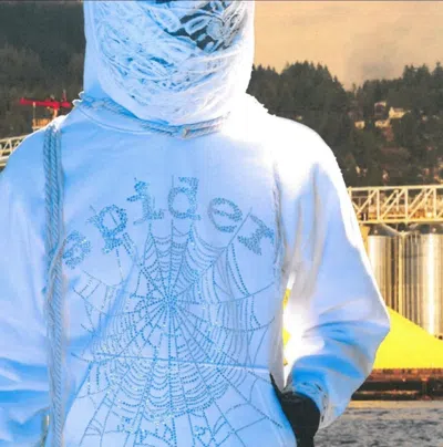Pre-owned Spider Worldwide X Young Thug Sp5der Web Hoodie In White
