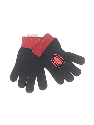 Pre-owned Spider-man Kids' Gloves In Black
