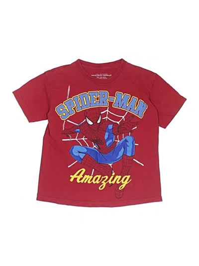 Pre-owned Spider-man Kids' Short Sleeve T-shirt In Burgundy