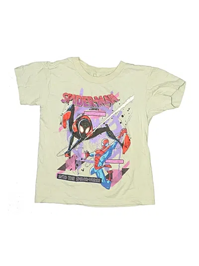 Pre-owned Spider-man Kids' Short Sleeve T-shirt In Ivory
