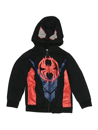 Pre-owned Spider-man Kids' Zip Up Hoodie In Black