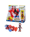 Spidey And His Amazing Friends Marvel Miles Morales- Spider-man Techno Racer Set In No Color