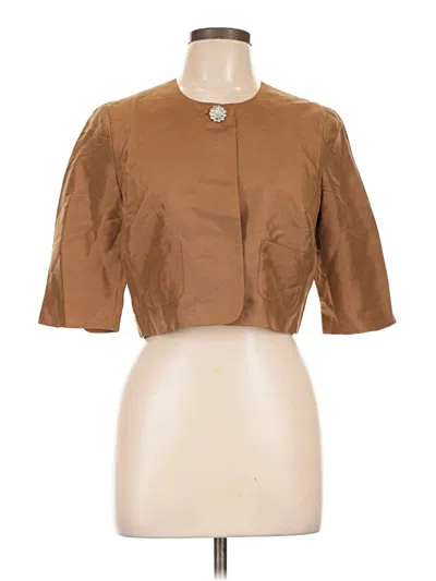 Pre-owned Spiegel 3/4 Sleeve Blouse In Brown