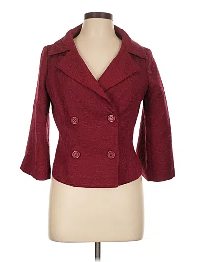 Pre-owned Spiegel Blazer Jacket In Burgundy