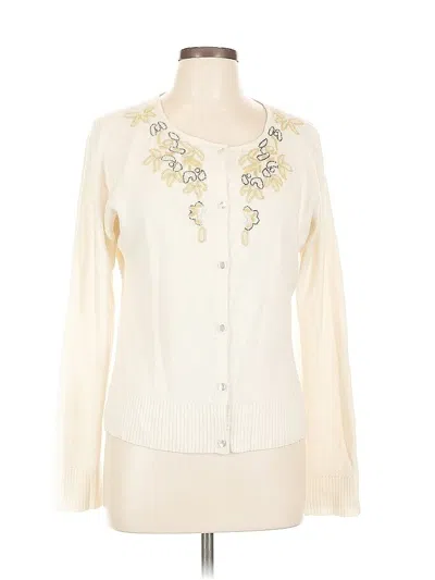 Pre-owned Spiegel Cardigan Sweater In White