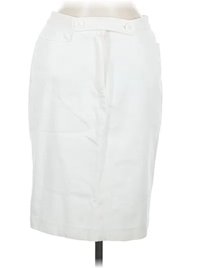 Pre-owned Spiegel Formal Skirt In White