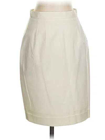 Pre-owned Spiegel Formal Skirt In White
