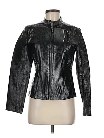 Pre-owned Spiegel Leather Jacket In Black
