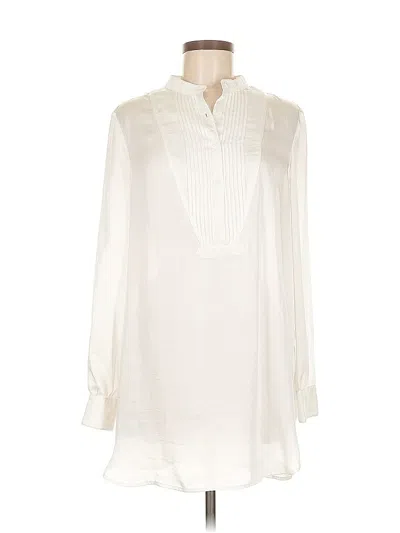 Pre-owned Spiegel Long Sleeve Blouse In White