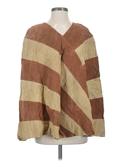 Pre-owned Spiegel Poncho In Brown