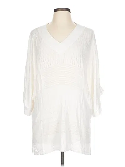 Pre-owned Spiegel Pullover Sweater In White