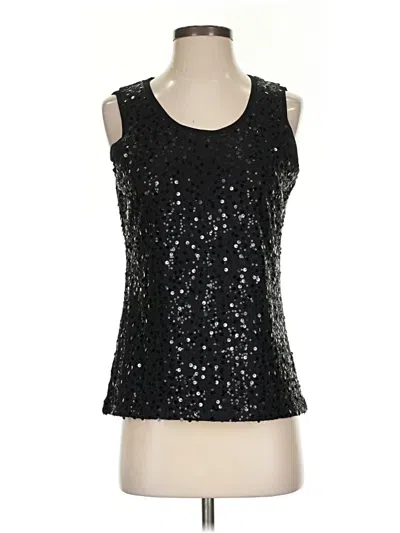 Pre-owned Spiegel Sleeveless Blouse In Black