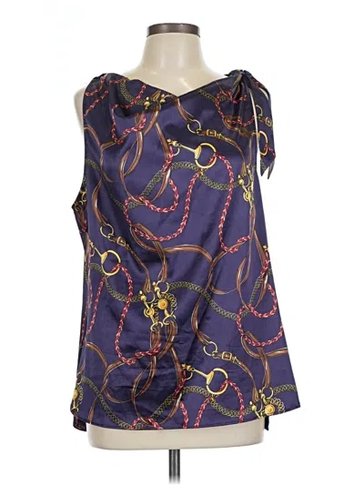 Pre-owned Spiegel Sleeveless Blouse In Purple