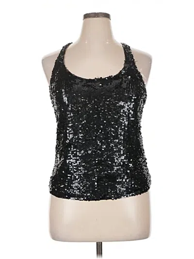 Pre-owned Spiegel Sleeveless Top Black Halter Neckline Tops