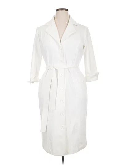 Pre-owned Spiegel Trenchcoat In White
