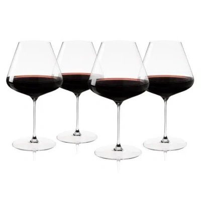 Spiegelau Definition Burgundy Wine Glass Set Of 4 In Transparent