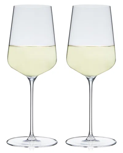 Spiegelau Set Of 2 Definition 15.2oz White Wine Glasses In Transparent