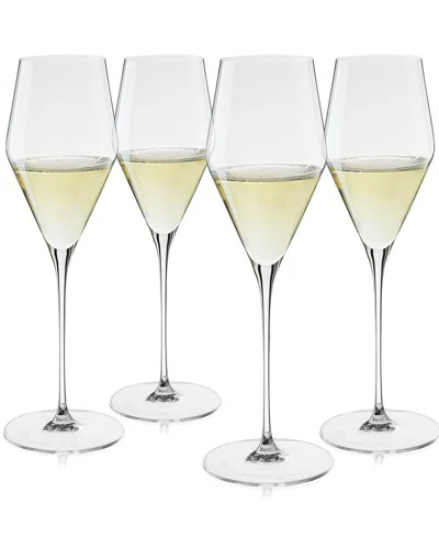 Spiegelau Set Of 4 Definition 9oz Champagne Glasses In Transparent
