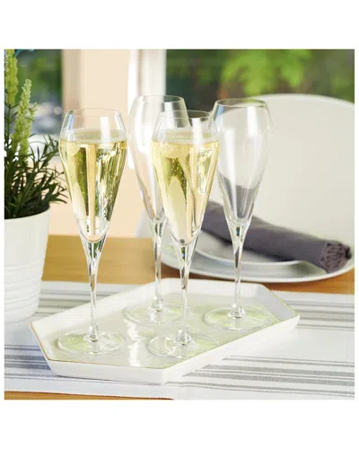 Spiegelau Set Of 4 Willsberger 8.5oz Champagne Flute In Transparent