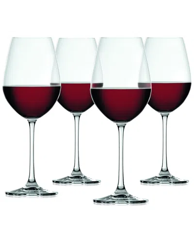 Spiegelau Set Of Four 19.4oz Red Wine Glasses In Transparent