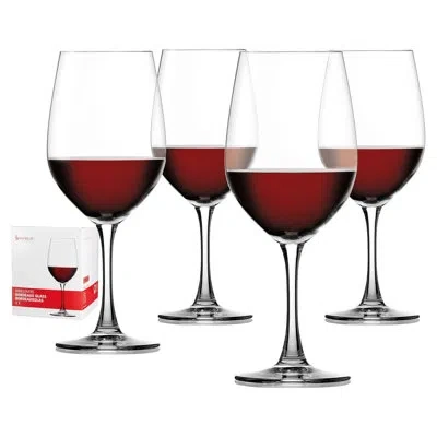 Spiegelau Wine Lovers Bordeaux 20.5 oz Wine Glasses, Dishwasher Safe, Set Of 4 In Clear