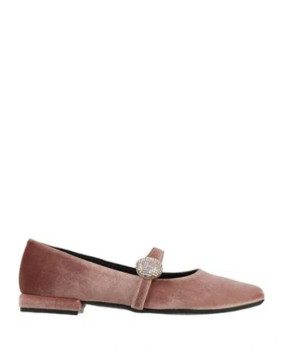 S.piero S. Piero Woman Ballet Flats Antique Rose Size 7 Textile Fibers In Pink