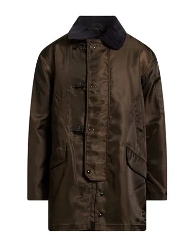 Spiewak Man Coat Dark Green Size Xl Polyamide, Cotton, Elastane