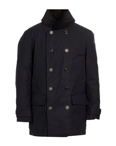 Spiewak Man Coat Midnight Blue Size L Cotton In Black