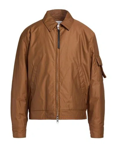 Spiewak Man Jacket Camel Size L Recycled Nylon, Organic Cotton In Beige
