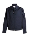Spiewak Man Jacket Navy Size L Polyester, Wool, Polyurethane In Blue