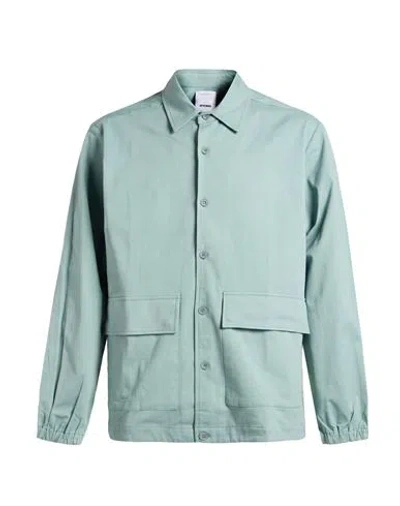 Spiewak Man Jacket Sage Green Size L Cotton, Elastane