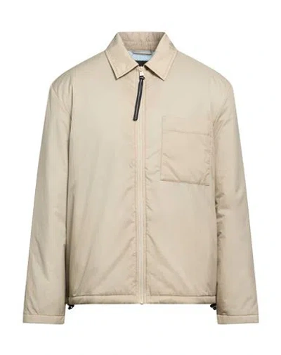Spiewak Man Jacket Taupe Size L Nylon In Gray