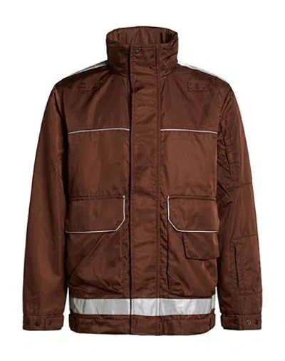 Spiewak Man Overcoat & Trench Coat Chocolate Brown Size L Nylon