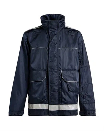 Spiewak Man Overcoat & Trench Coat Navy Size L Nylon In Blue