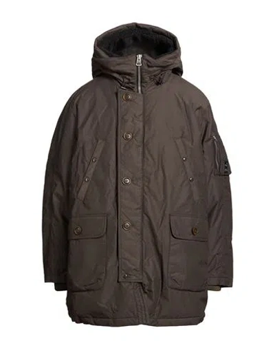 Spiewak Man Puffer Military Green Size Xl Polyamide, Cotton In Brown