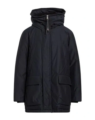 Spiewak Man Puffer Navy Size L Recycled Nylon, Organic Cotton In Blue