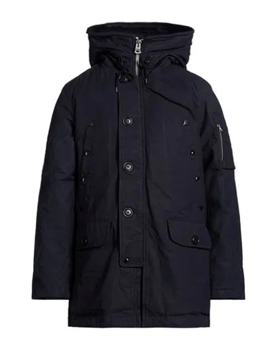 Spiewak Man Puffer Navy Size Xl Cotton, Elastane In Blue