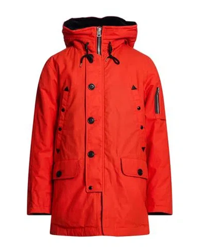 Spiewak Man Puffer Tomato Red Size L Cotton, Elastane