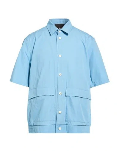 Spiewak Man Shirt Azure Size L Cotton In Blue