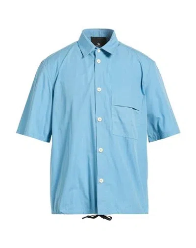Spiewak Man Shirt Azure Size L Cotton In Blue