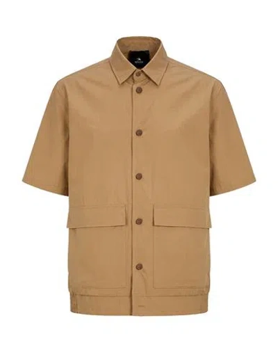 Spiewak Man Shirt Camel Size L Cotton In Beige
